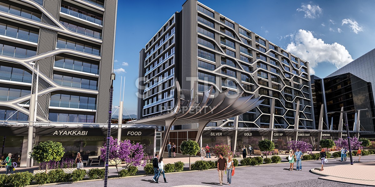 Apartments 1+1 and 2+1 in a modern luxury complex. Yenibosna, Istanbul. фото 5