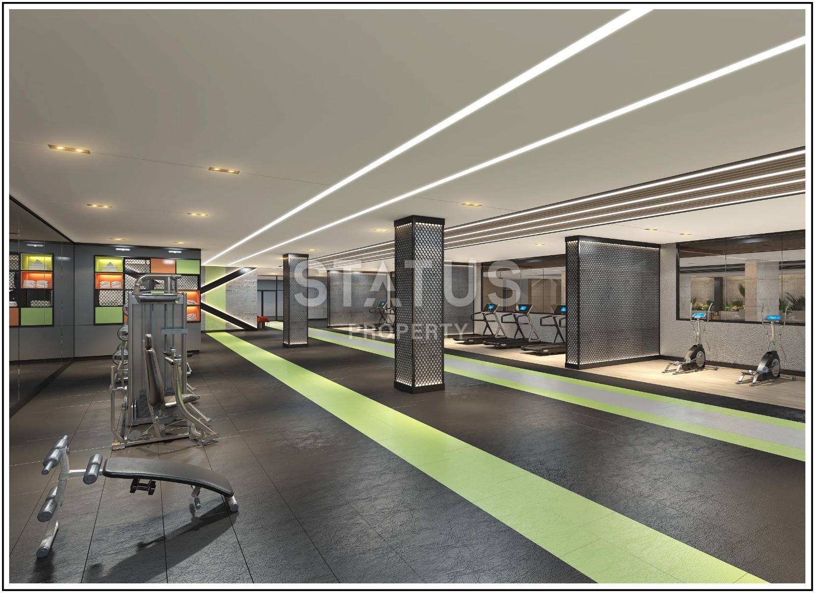 Apartments 1+1 and 2+1 in a modern luxury complex. Yenibosna, Istanbul. фото 49