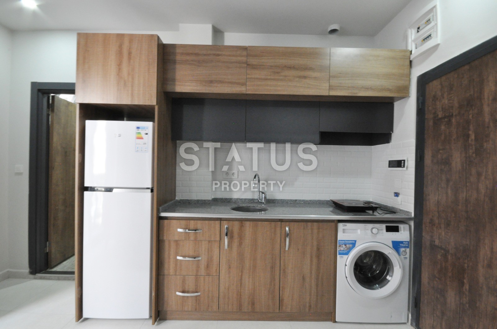 Квартира 1+1, 45 м2 в новом доме с бассейном возле Наулы в Махмутларе. фото 8