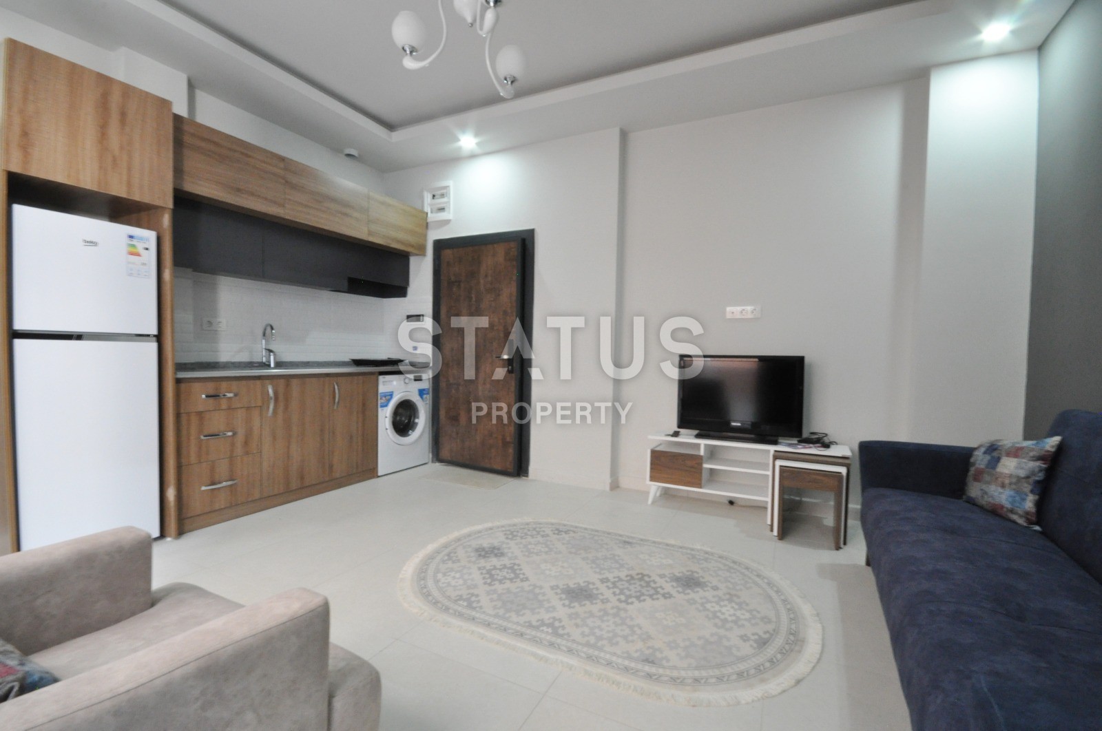 Квартира 1+1, 45 м2 в новом доме с бассейном возле Наулы в Махмутларе. фото 10