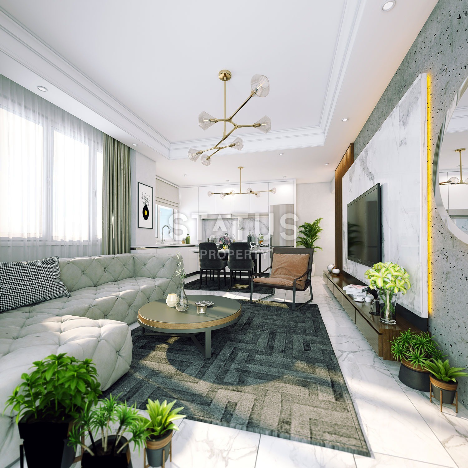 New modern project on the embankment of the Mediterranean Sea, Kestel district, Alanya фото 17