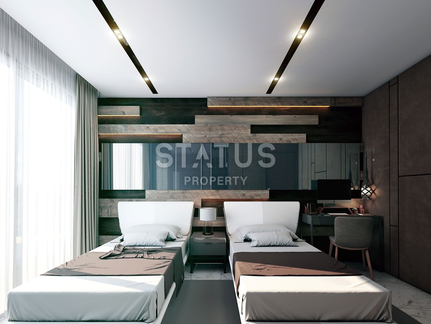 New modern project on the embankment of the Mediterranean Sea, Kestel district, Alanya фото 25