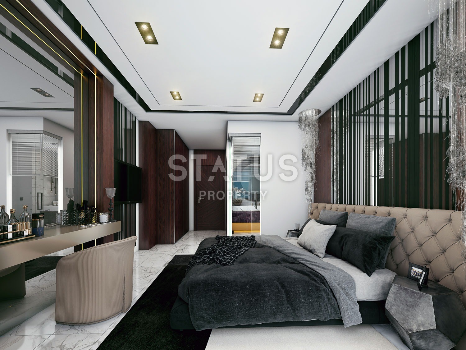 New modern project on the embankment of the Mediterranean Sea, Kestel district, Alanya фото 27