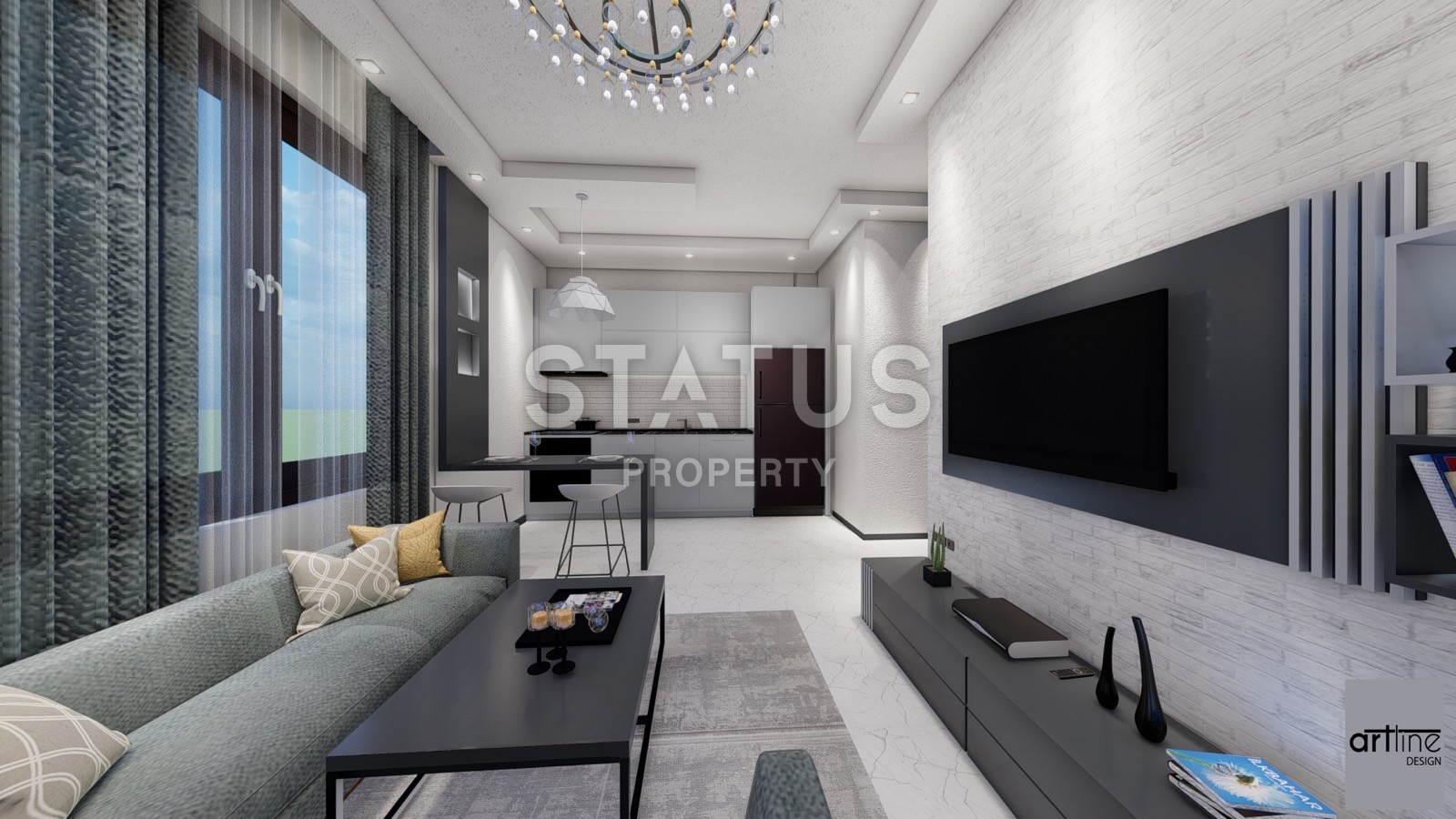 Инвестиционный проект в самом центре города Аланья с удобной локацией, 1+1, 2+1, 50-135м2 фото 3