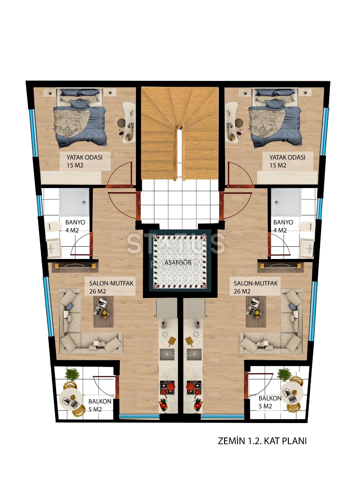 Проект с отличным месторасположением в центре города! 50 – 115 м2 фото 7