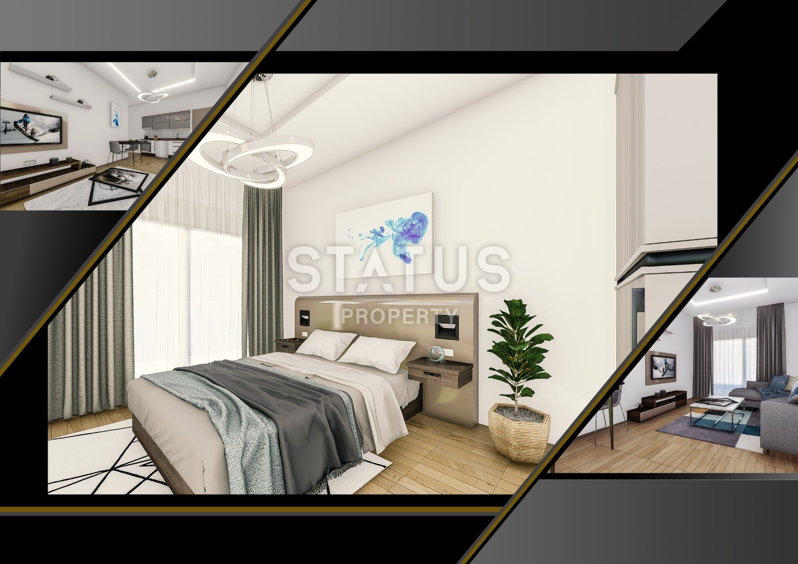 Apartment 1+1 in a complex with hotel infrastructure under construction, 63 m2. Mahmutlar, Alanya. фото 9