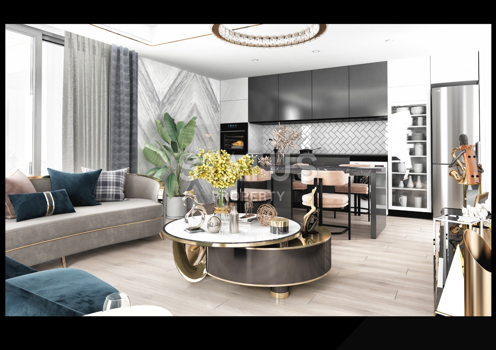 Apartment 1+1 in a complex with hotel infrastructure under construction, 63 m2. Mahmutlar, Alanya. фото 18