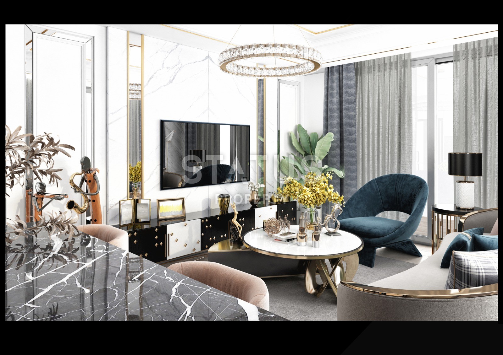 Apartment 1+1 in a complex with hotel infrastructure under construction, 63 m2. Mahmutlar, Alanya. фото 23