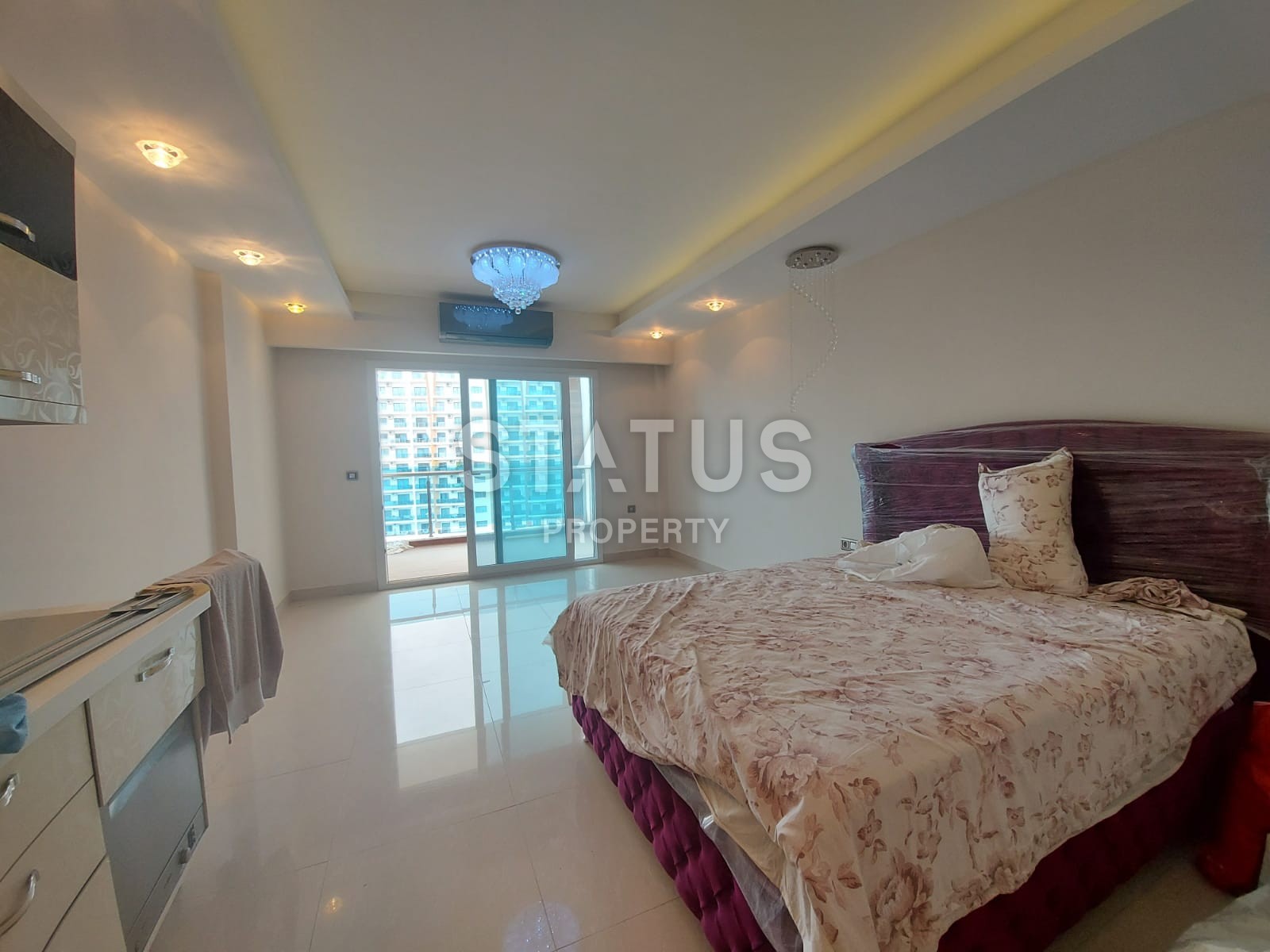 Квартира студия 45 м2 с видом на море в комплексе отельного типа. Махмутлар, Алания фото 8