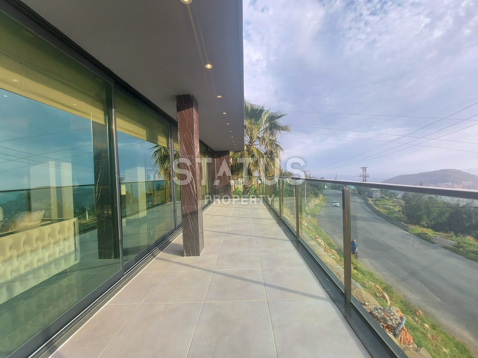 Villa 3+1 with a view of the sea and the fortress, 200 m2. Bektash. Alanya. фото 5