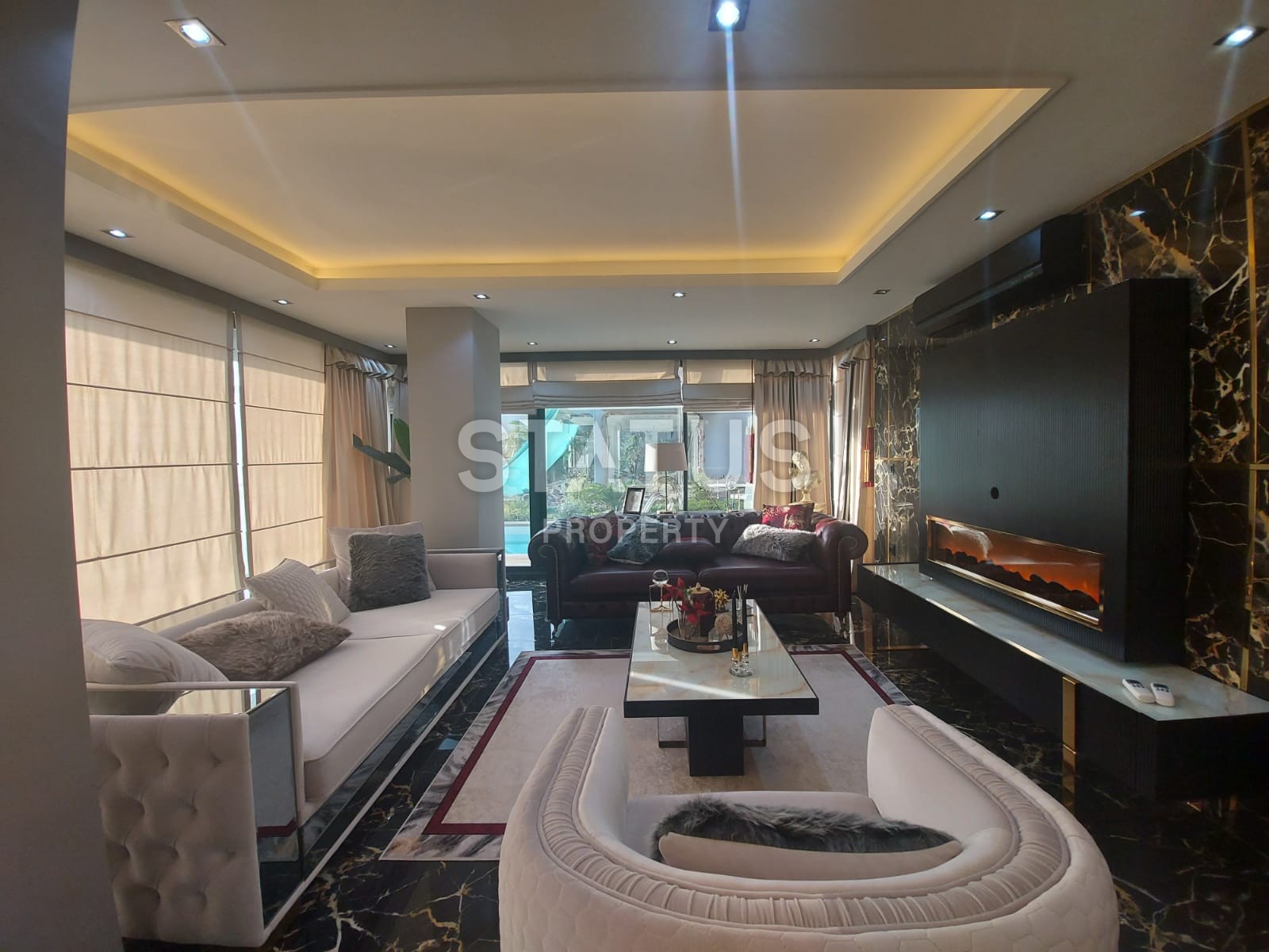 Villa 3+1 with a view of the sea and the fortress, 200 m2. Bektash. Alanya. фото 9