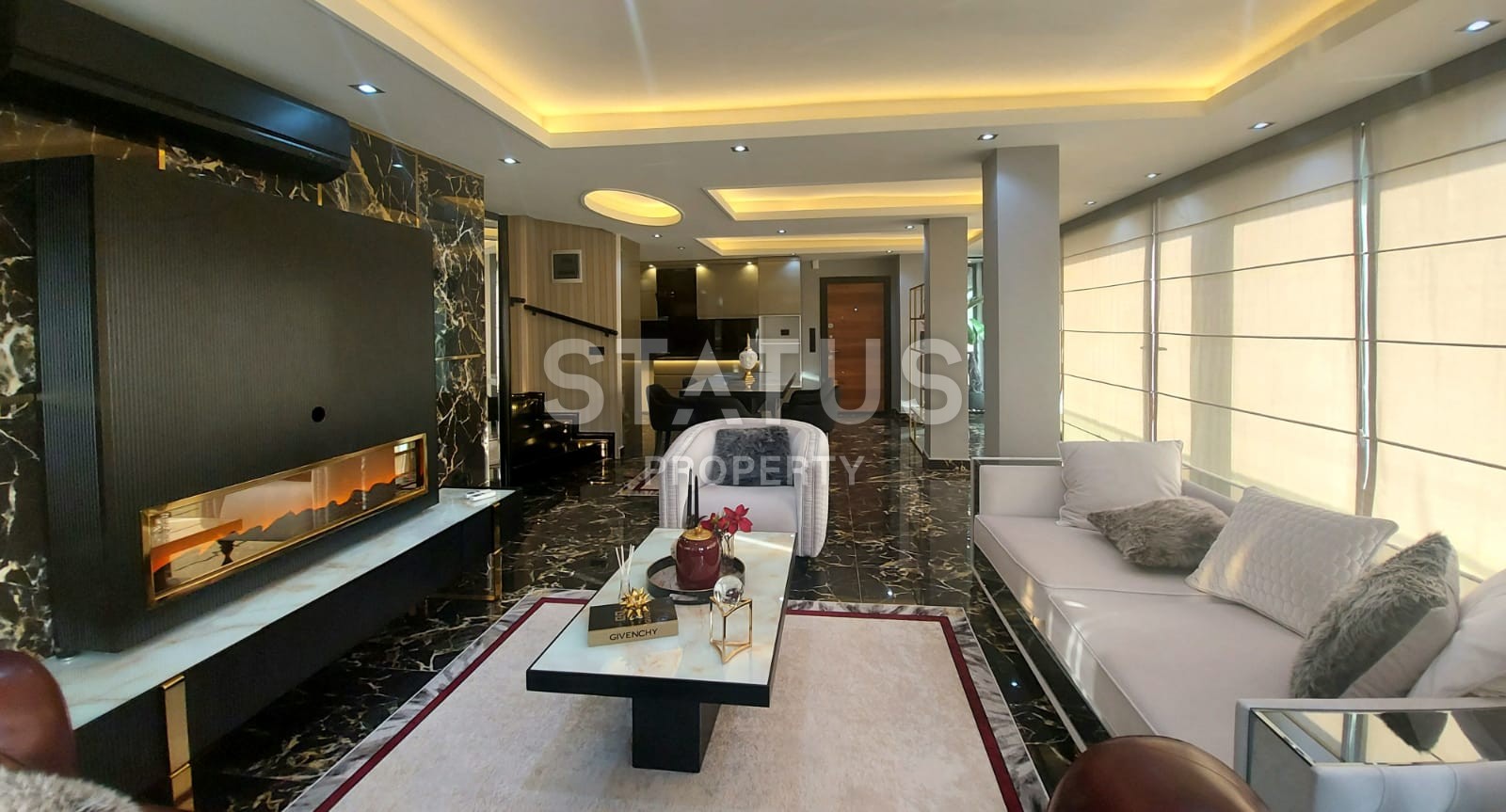 Villa 3+1 with a view of the sea and the fortress, 200 m2. Bektash. Alanya. фото 15