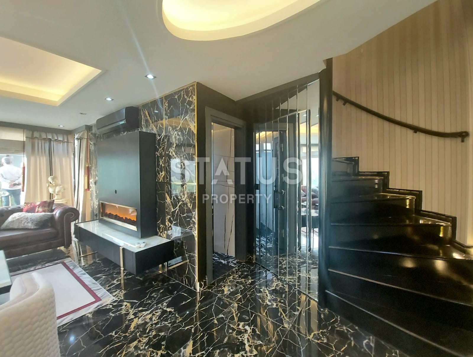 Villa 3+1 with a view of the sea and the fortress, 200 m2. Bektash. Alanya. фото 21