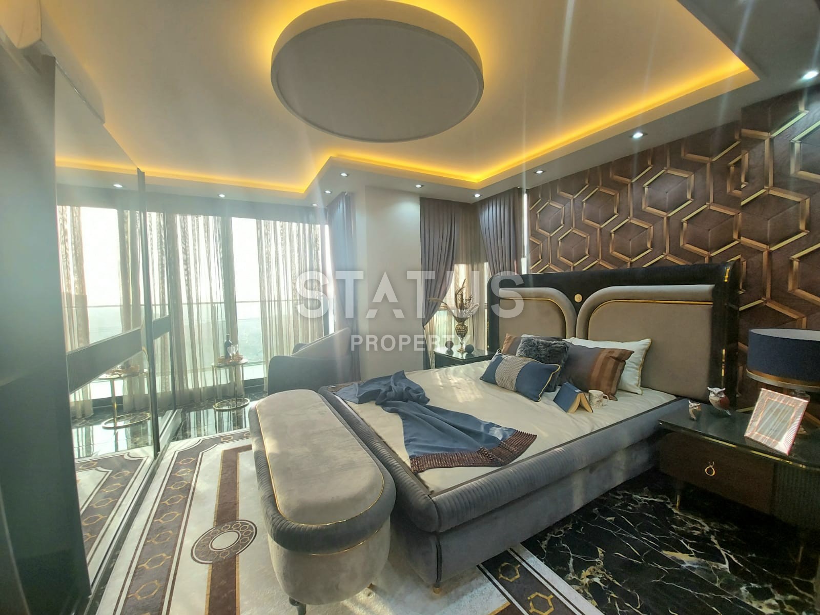 Villa 3+1 with a view of the sea and the fortress, 200 m2. Bektash. Alanya. фото 25