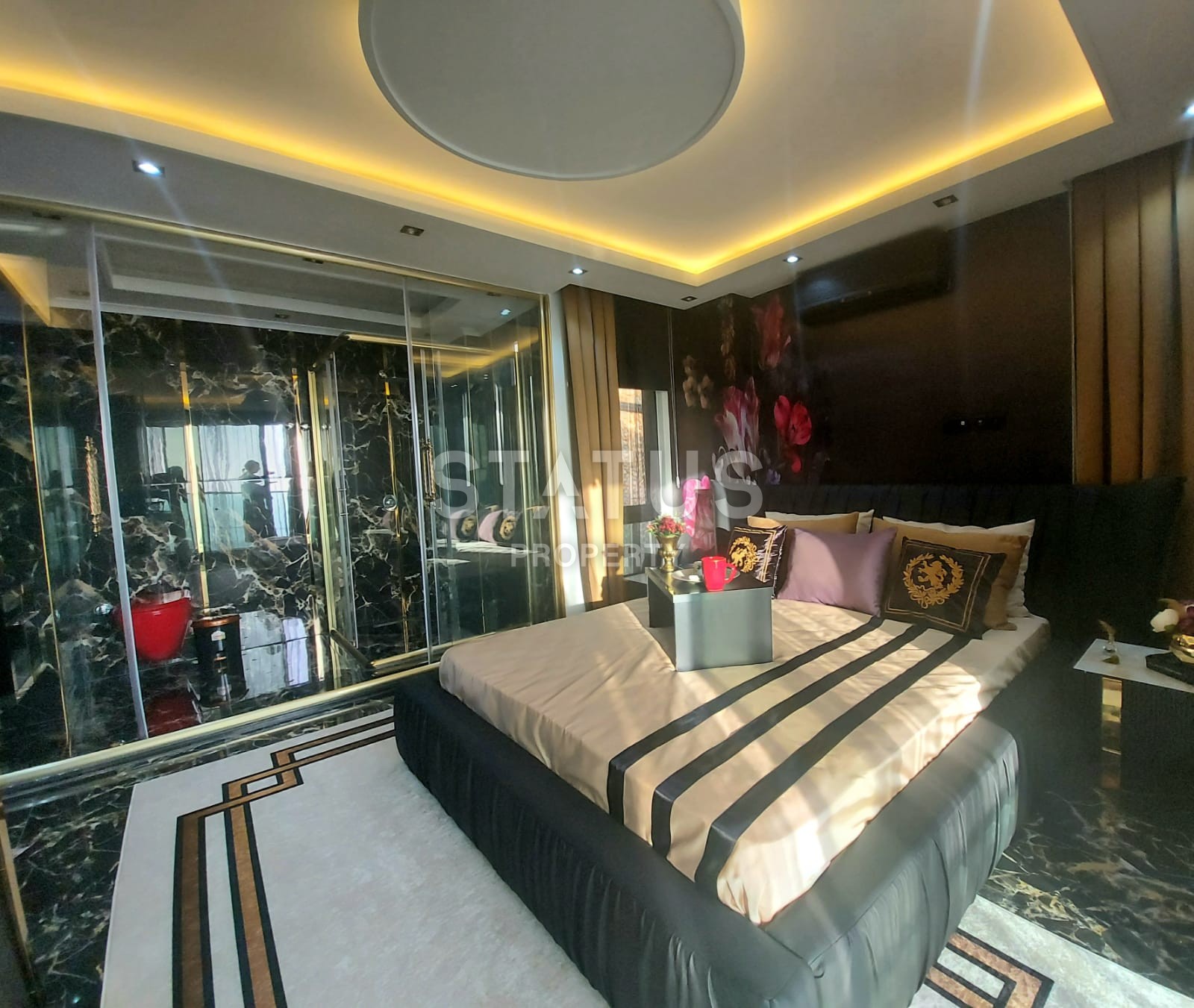 Villa 3+1 with a view of the sea and the fortress, 200 m2. Bektash. Alanya. фото 26