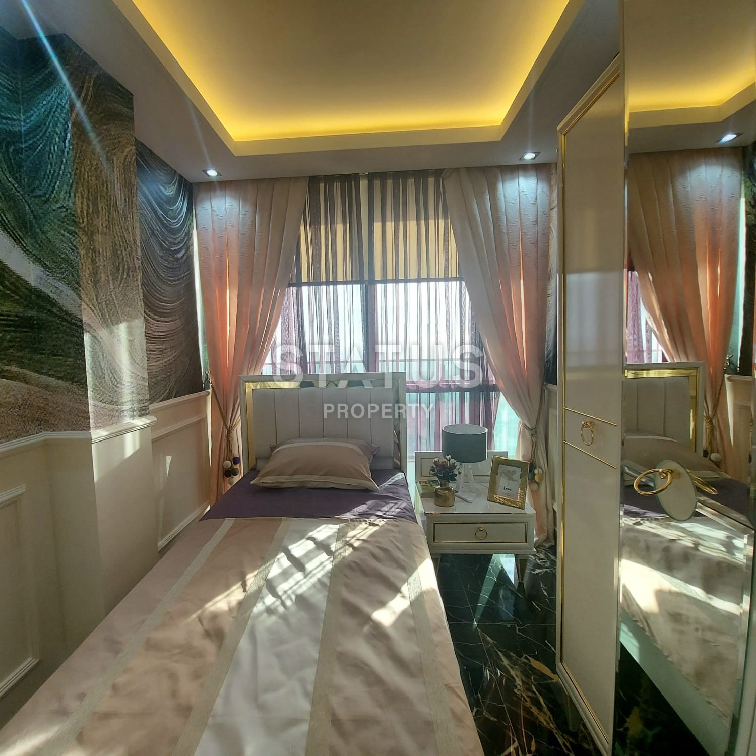 Villa 3+1 with a view of the sea and the fortress, 200 m2. Bektash. Alanya. фото 27