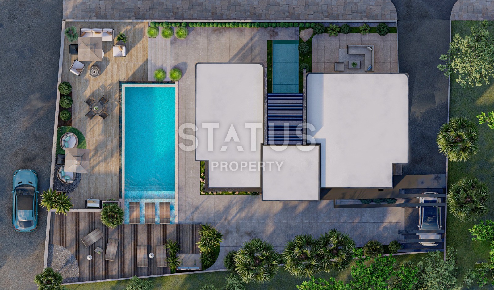 Вилла 5+1 с собственным участком и бассейном, 559 м2. Каргыджак, Алания. фото 10