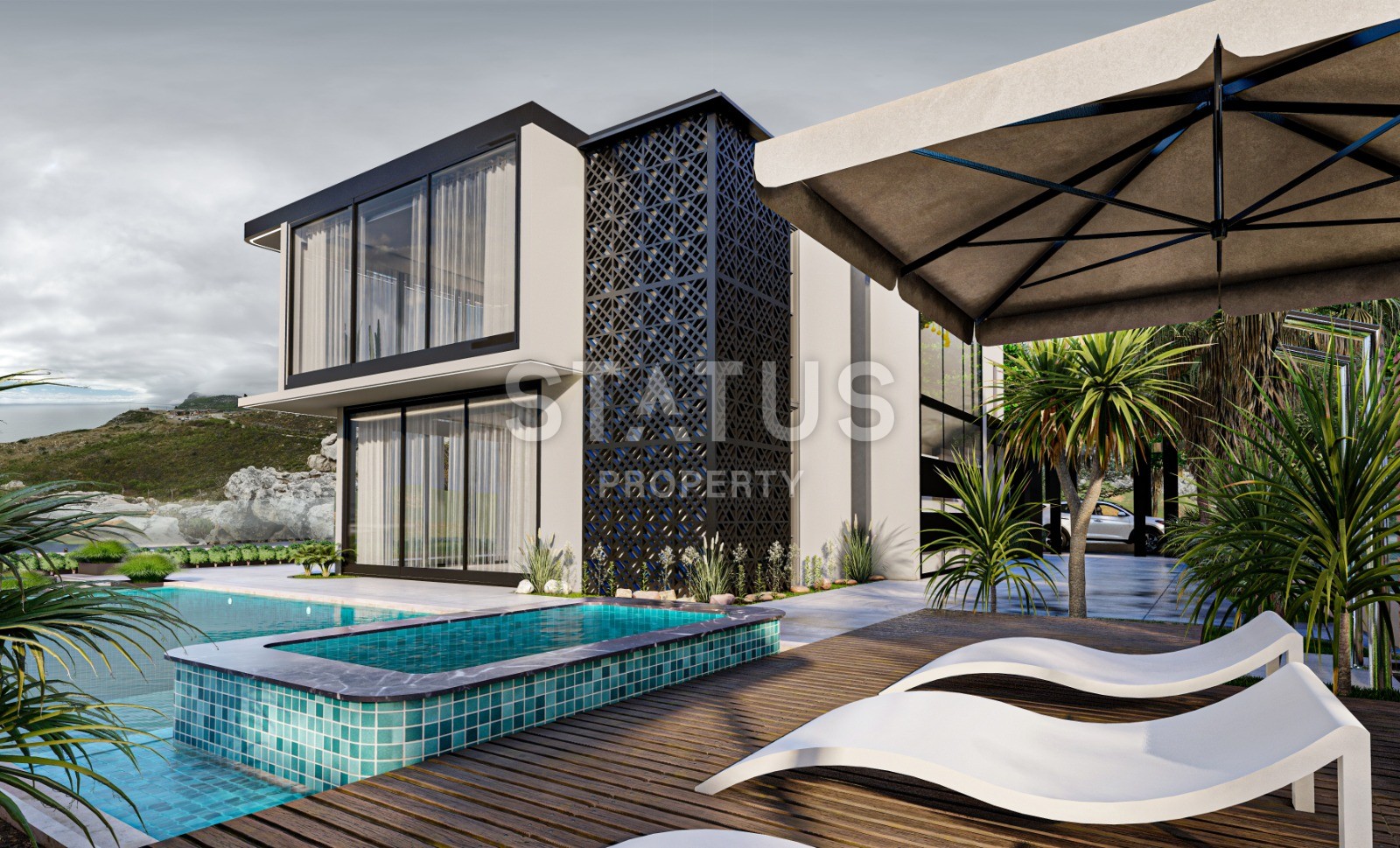 Вилла 5+1 с собственным участком и бассейном, 559 м2. Каргыджак, Алания. фото 14