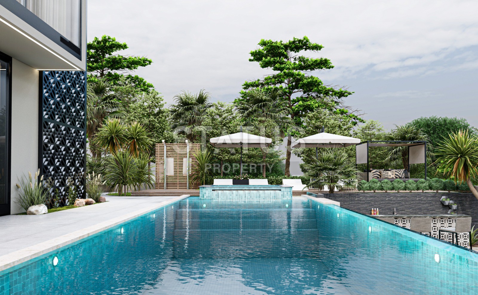 Вилла 5+1 с собственным участком и бассейном, 559 м2. Каргыджак, Алания. фото 19