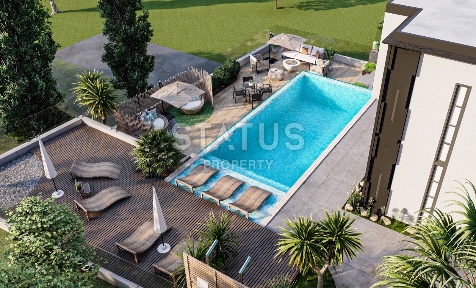 Вилла 5+1 с собственным участком и бассейном, 559 м2. Каргыджак, Алания. фото 23