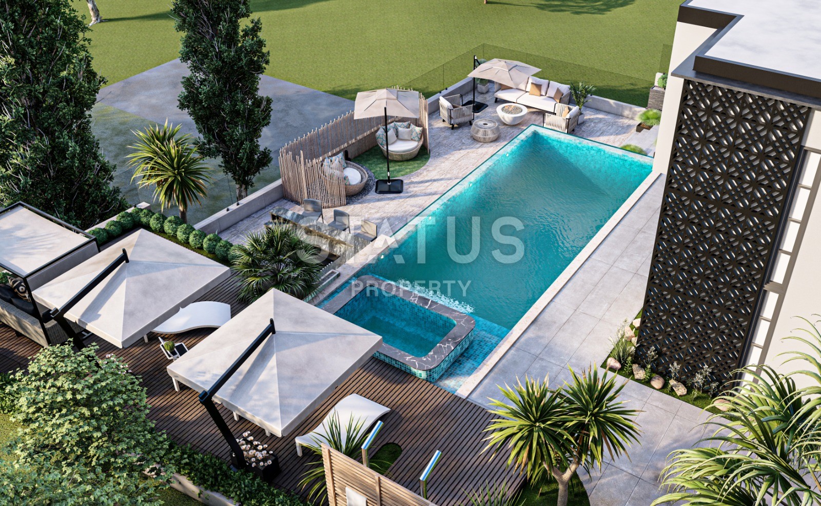 Вилла 5+1 с собственным участком и бассейном, 559 м2. Каргыджак, Алания. фото 30