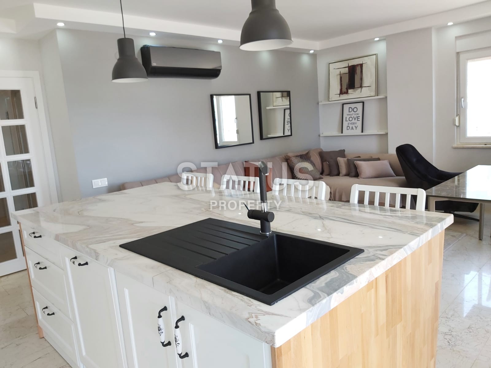 Вилла 3+1 с видом на море и горы в центре Аланьи, 155 м2 фото 49