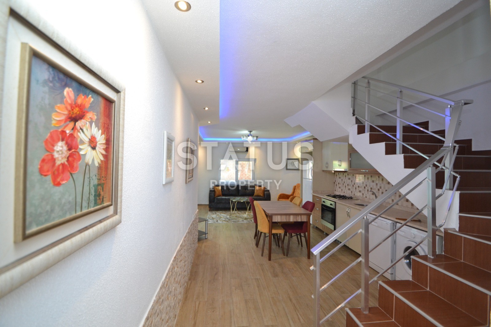 Вилла-триплекс 2+1 с мебелью в комплексе на первой линии моря, 120 м2 фото 6