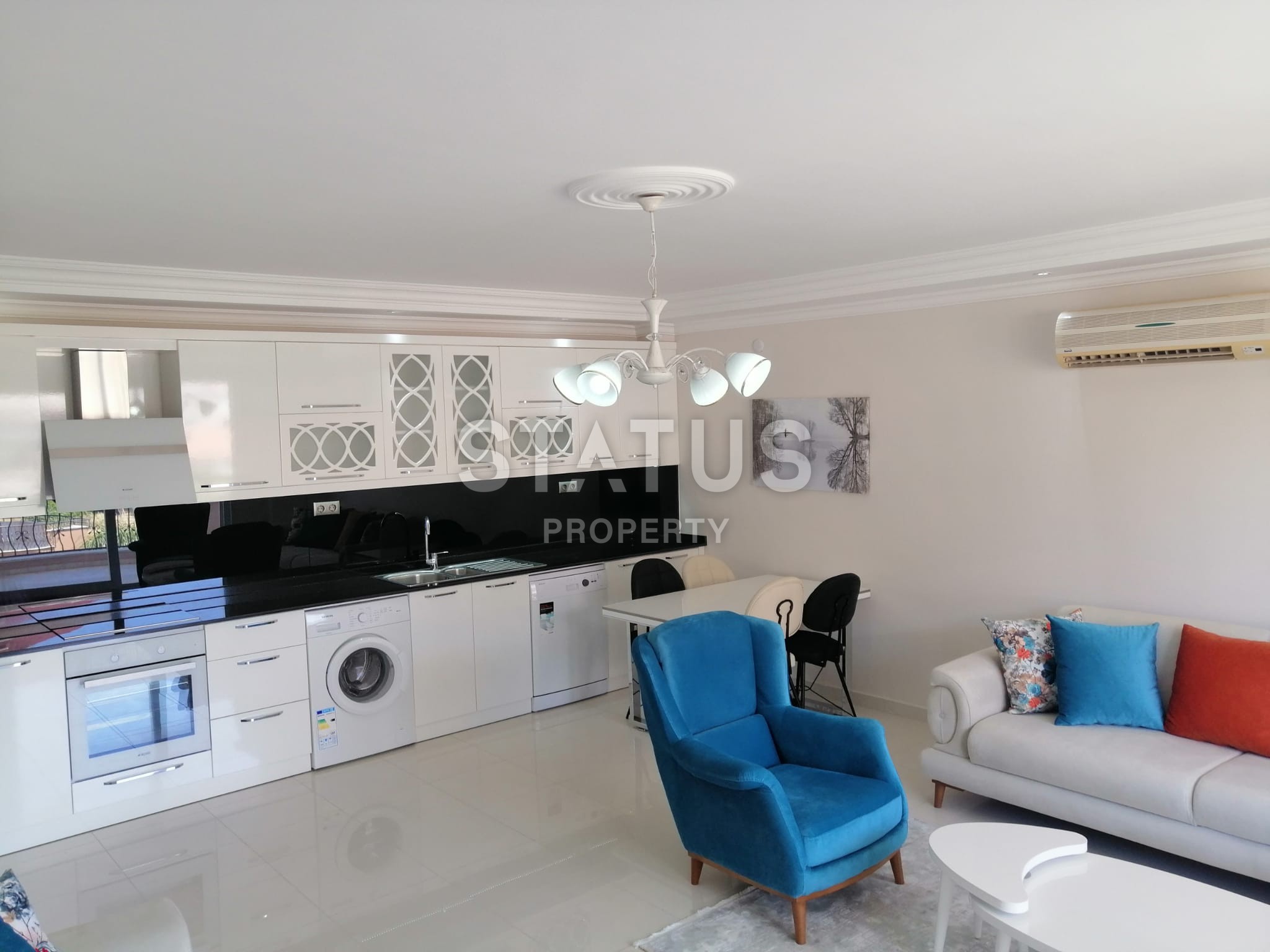 Меблированная уютная квартира 2+1, 110 м2 с отличным видом на горы Торос в Обе. фото 26