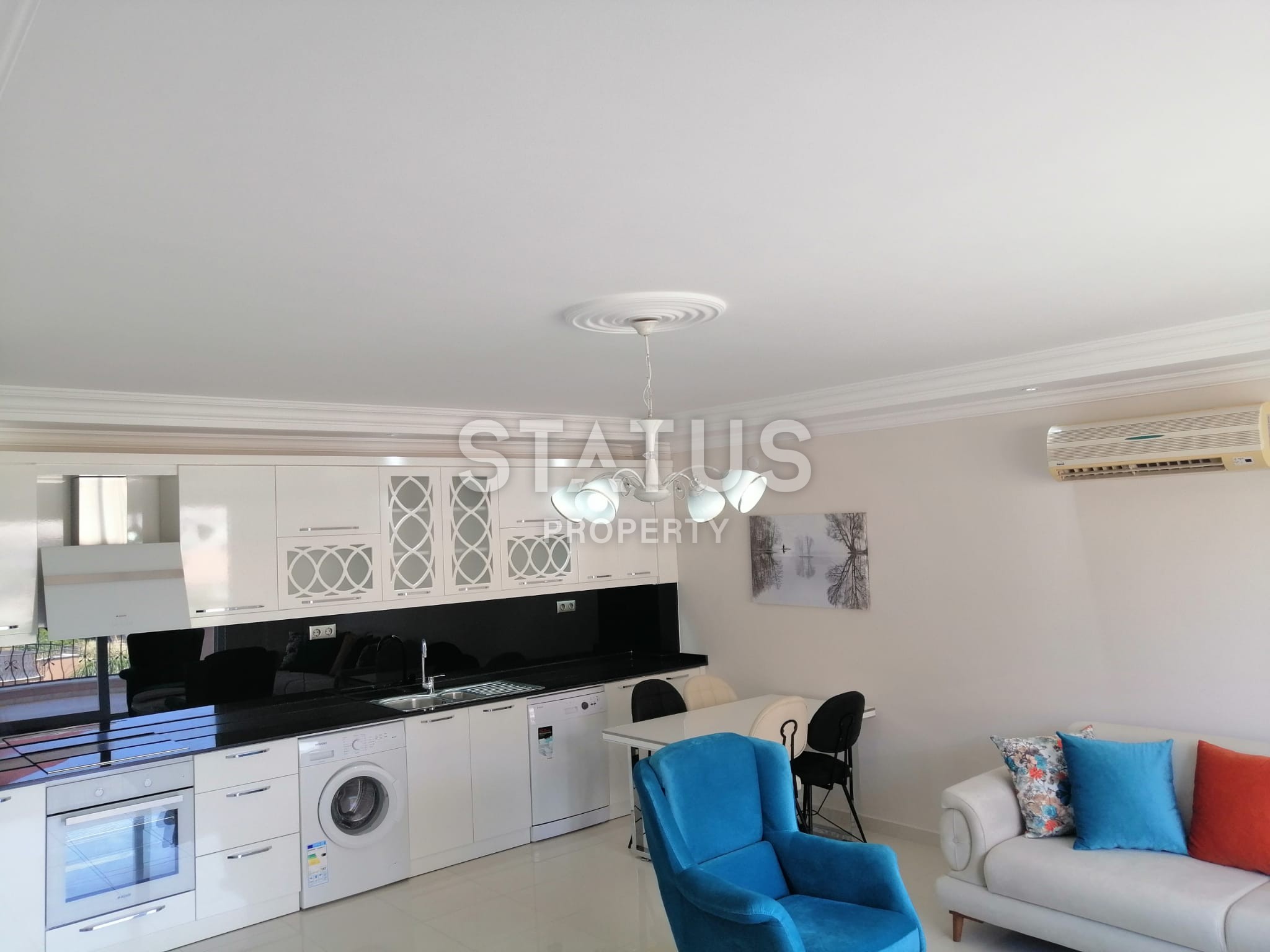 Меблированная уютная квартира 2+1, 110 м2 с отличным видом на горы Торос в Обе. фото 28