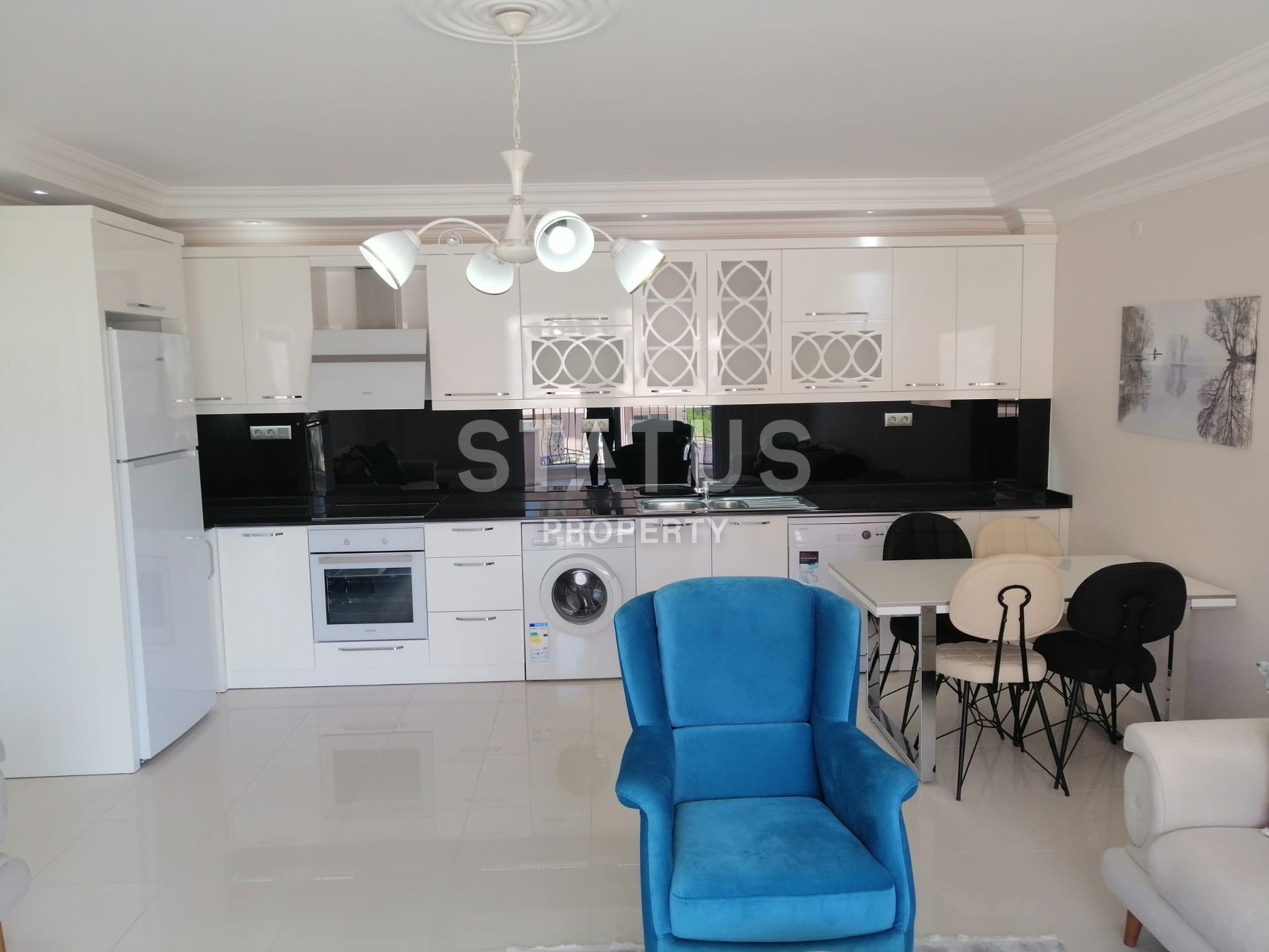 Меблированная уютная квартира 2+1, 110 м2 с отличным видом на горы Торос в Обе. фото 29