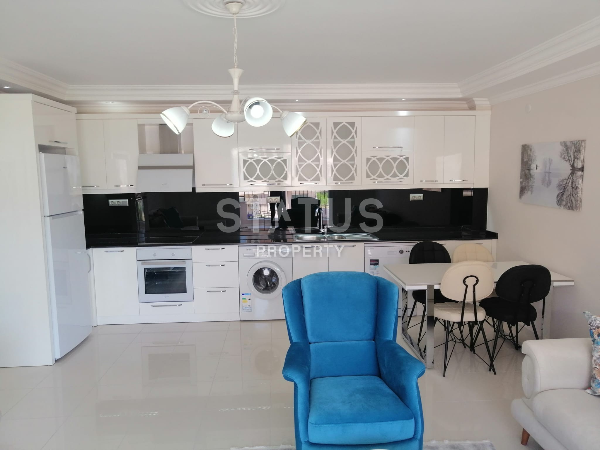 Меблированная уютная квартира 2+1, 110 м2 с отличным видом на горы Торос в Обе. фото 30