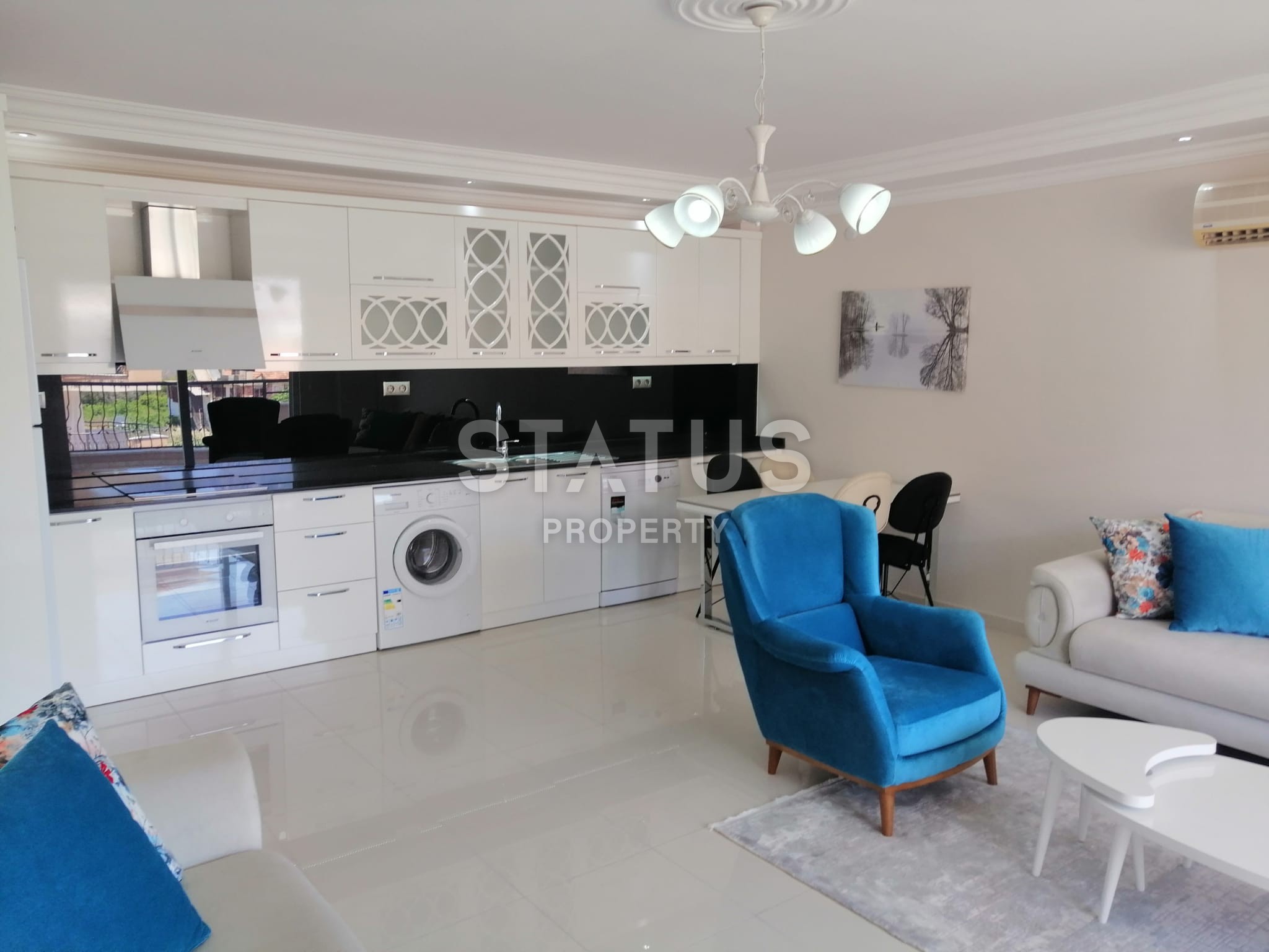 Меблированная уютная квартира 2+1, 110 м2 с отличным видом на горы Торос в Обе. фото 31