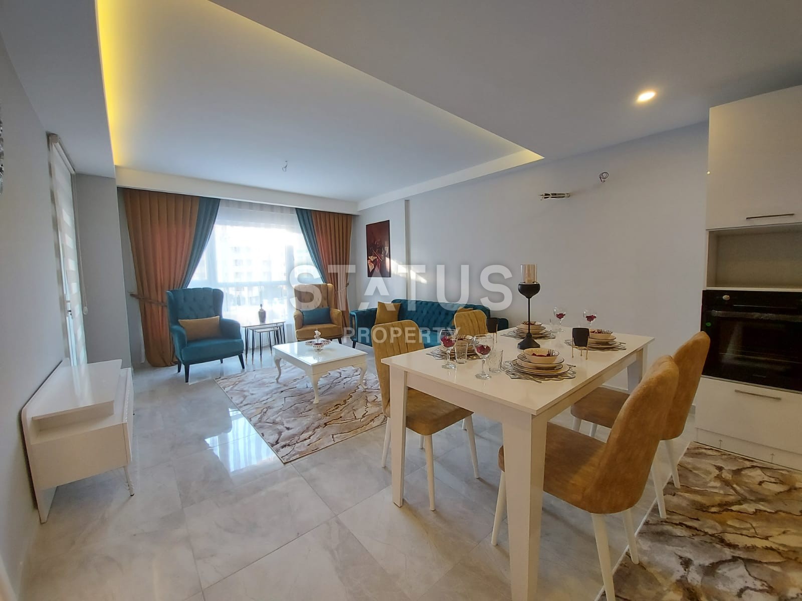 Просторная меблированная квартира планировки 1+1, 75 м2 в районе Махмутлар, Аланья фото 11