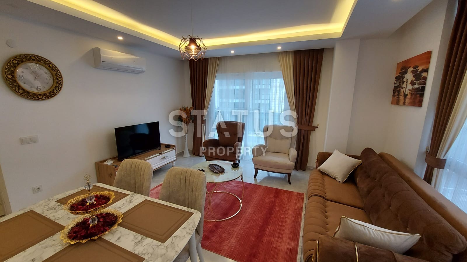 Furnished apartments 1+1, 150 meters from the embankment, 50 m2. Kestel, Alanya. фото 5