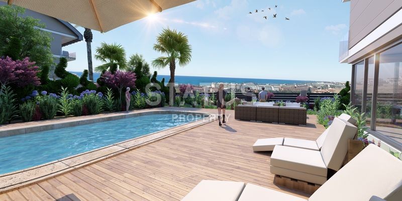 Шикарный новый проект для привилегированной жизни с видом на море в районе Конаклы. фото 12