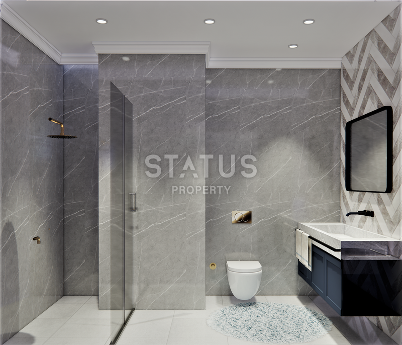 Шикарный новый проект для привилегированной жизни с видом на море в районе Конаклы. фото 17