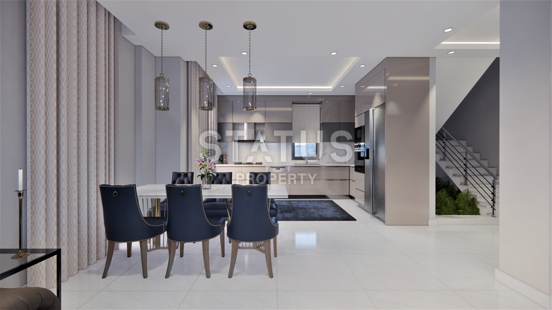 Шикарный новый проект для привилегированной жизни с видом на море в районе Конаклы. фото 26