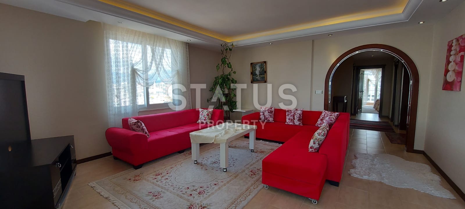 Меблированная квартира планировки 2+1, 115 м2 с видом на море, район Махмутлар, Аланья фото 3