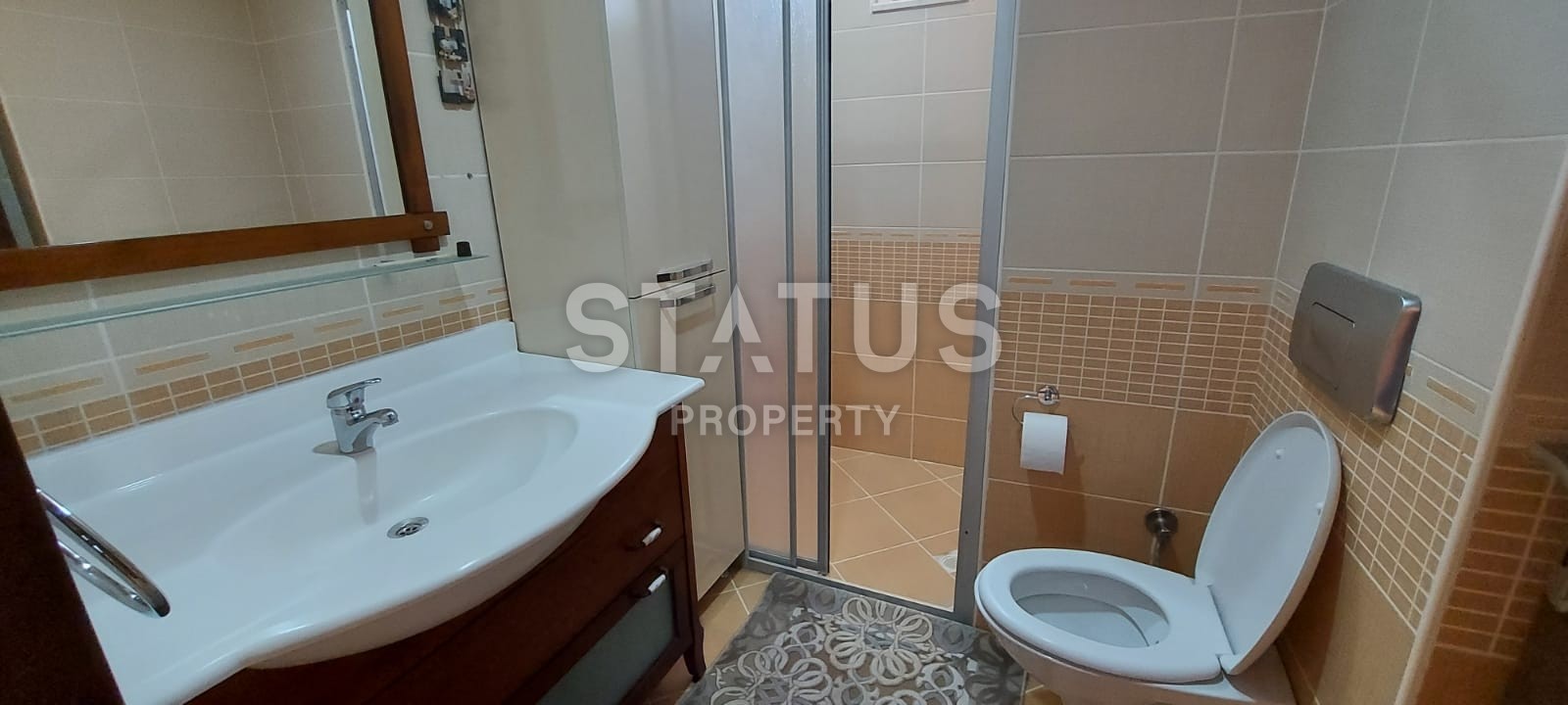 Меблированная квартира планировки 2+1, 115 м2 с видом на море, район Махмутлар, Аланья фото 11