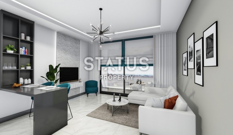 Новая квартира планировки 1+1, 47 м2 в престижном районе Оба, Аланья фото 1