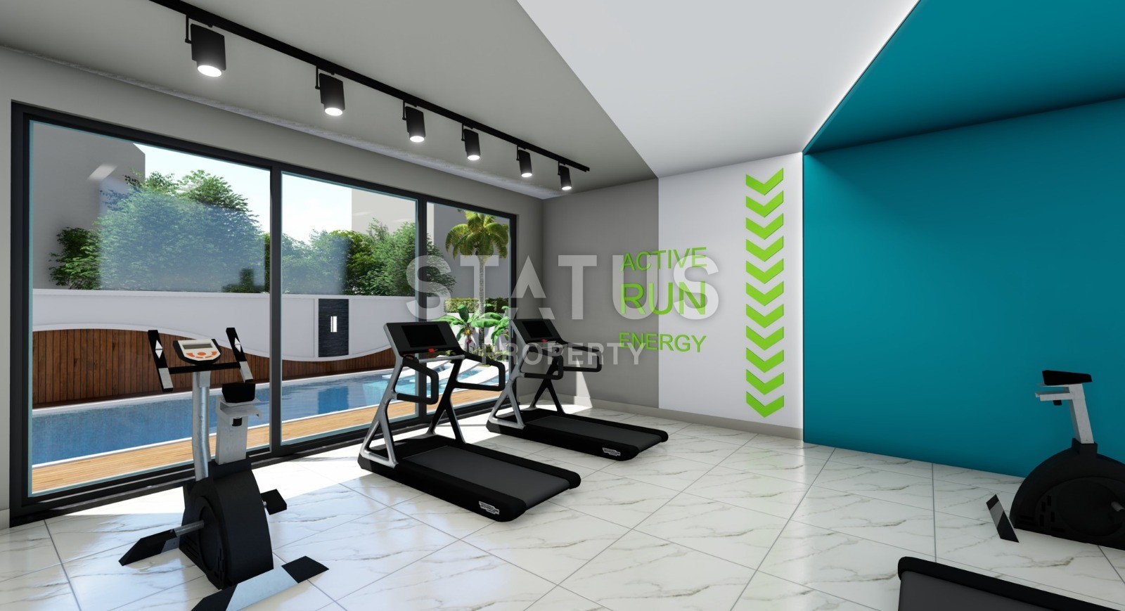 Новая квартира планировки 1+1, 47 м2 в престижном районе Оба, Аланья фото 6