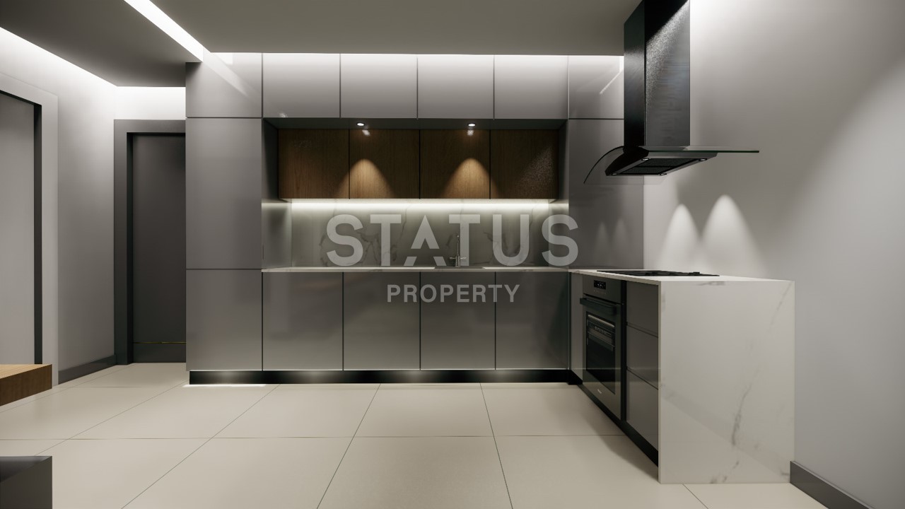 Новая квартира планировки 1+1, 47 м2 в престижном районе Оба, Аланья фото 7