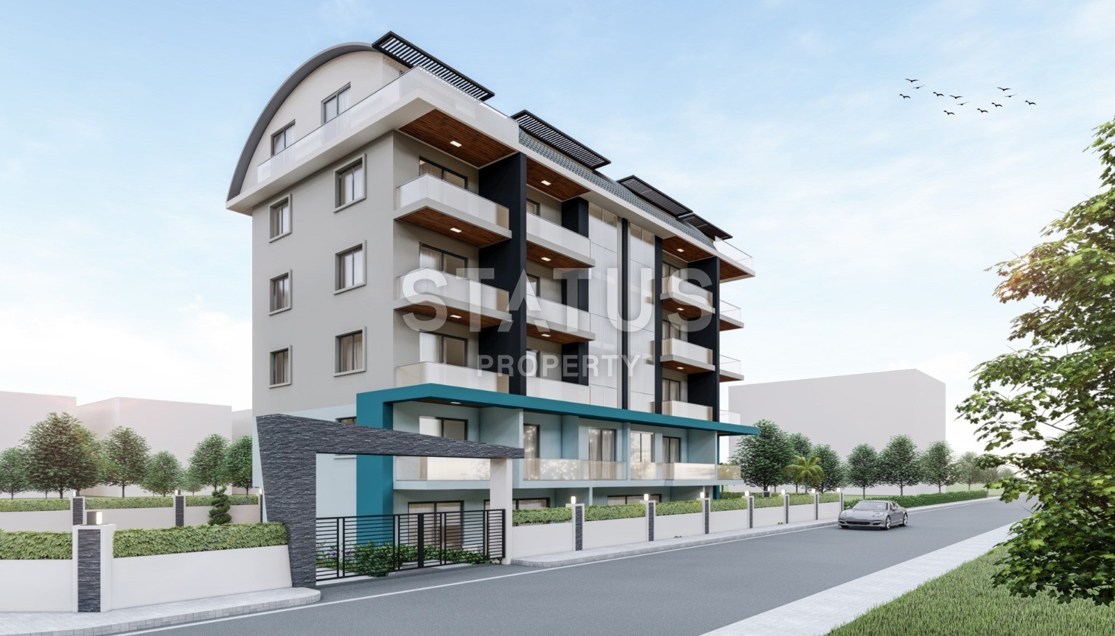 Новая квартира планировки 1+1, 47 м2 в престижном районе Оба, Аланья фото 17