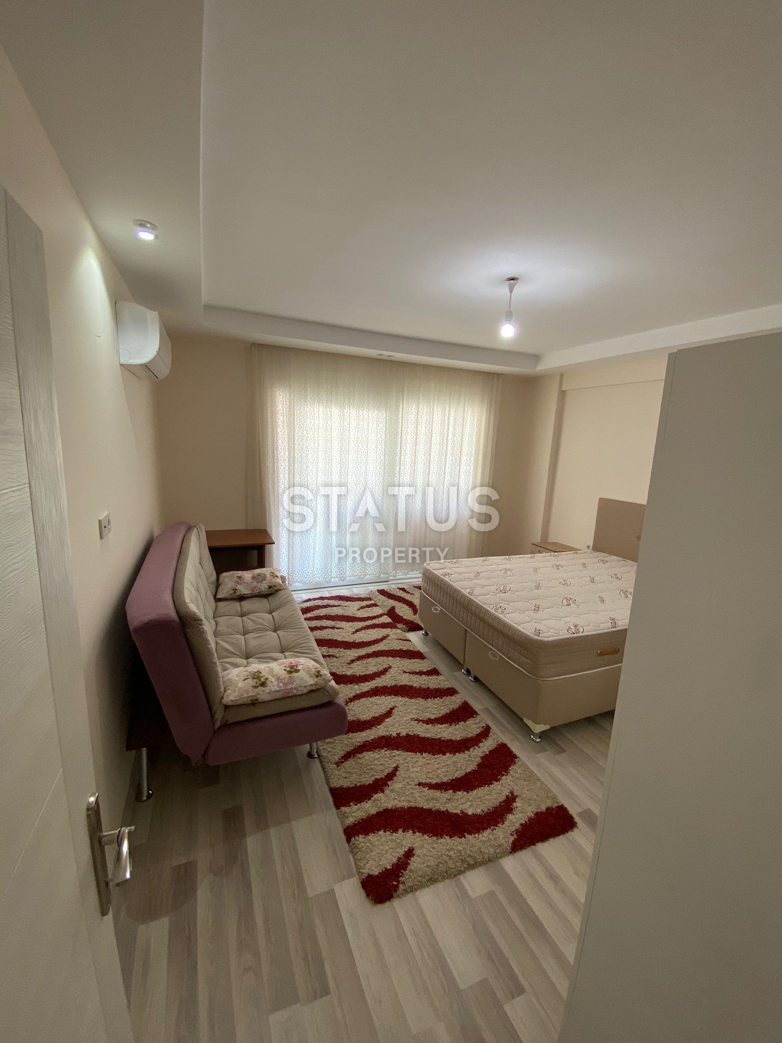 Просторная квартира планировки 1+1, 70 м2 с частичным видом на море в районе Махмутлар, Аланья фото 5