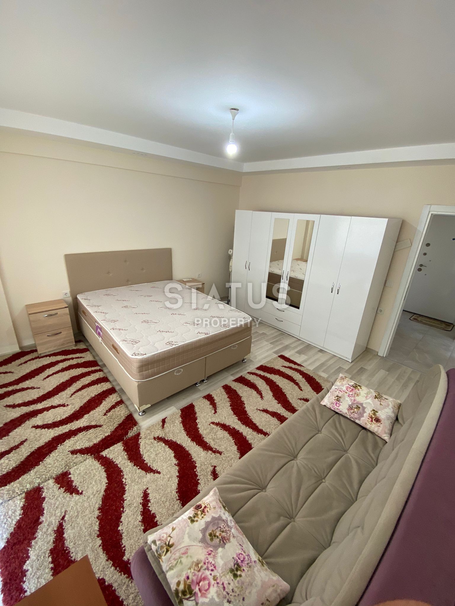 Просторная квартира планировки 1+1, 70 м2 с частичным видом на море в районе Махмутлар, Аланья фото 7