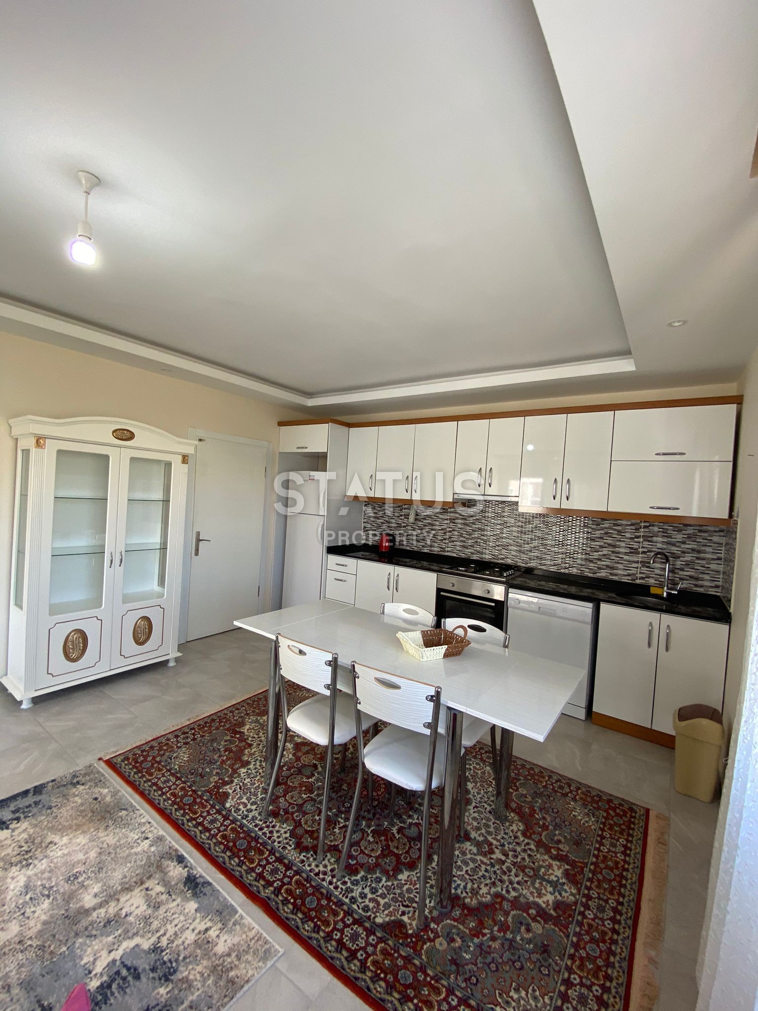 Просторная квартира планировки 1+1, 70 м2 с частичным видом на море в районе Махмутлар, Аланья фото 15