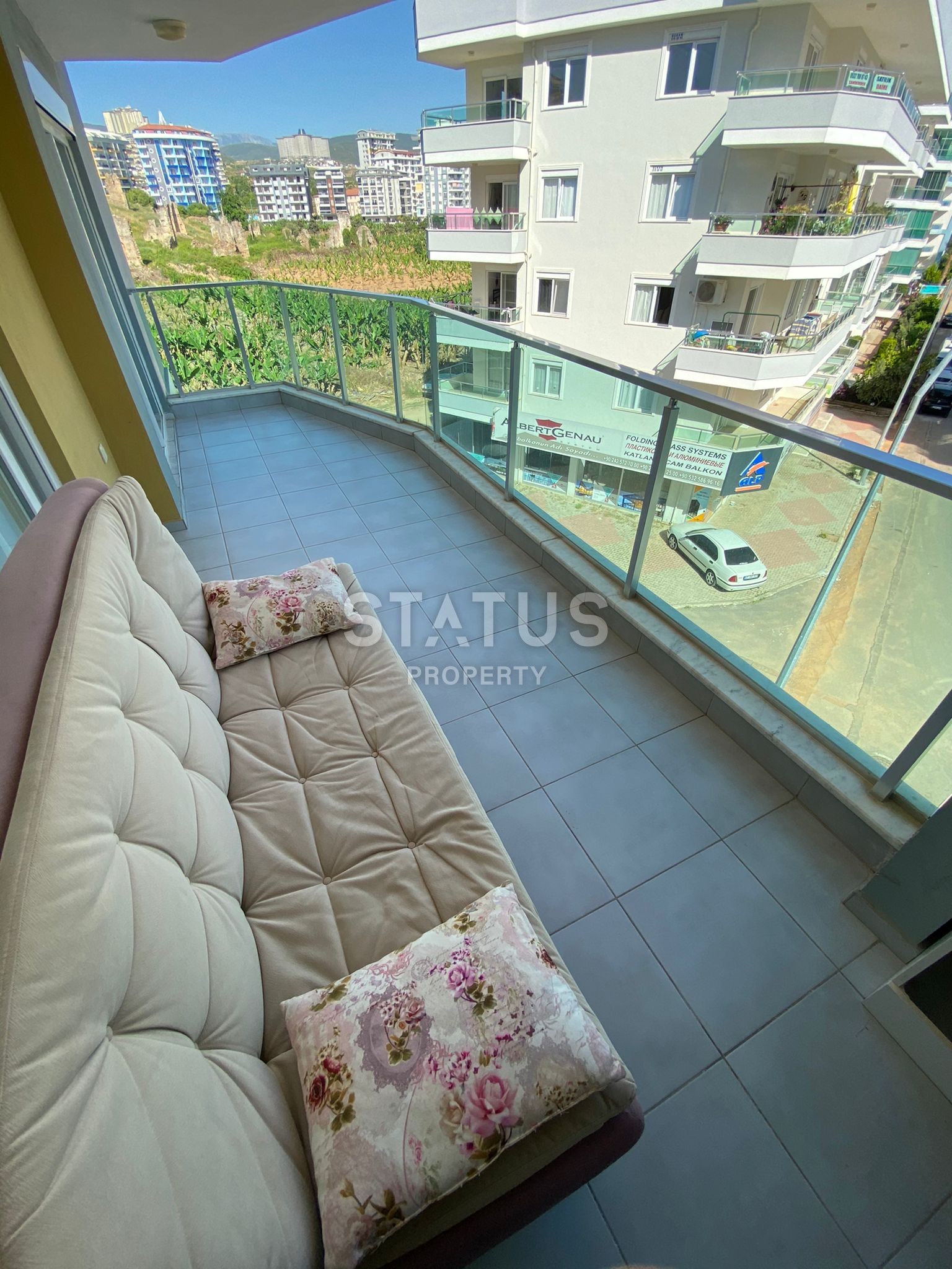 Просторная квартира планировки 1+1, 70 м2 с частичным видом на море в районе Махмутлар, Аланья фото 17