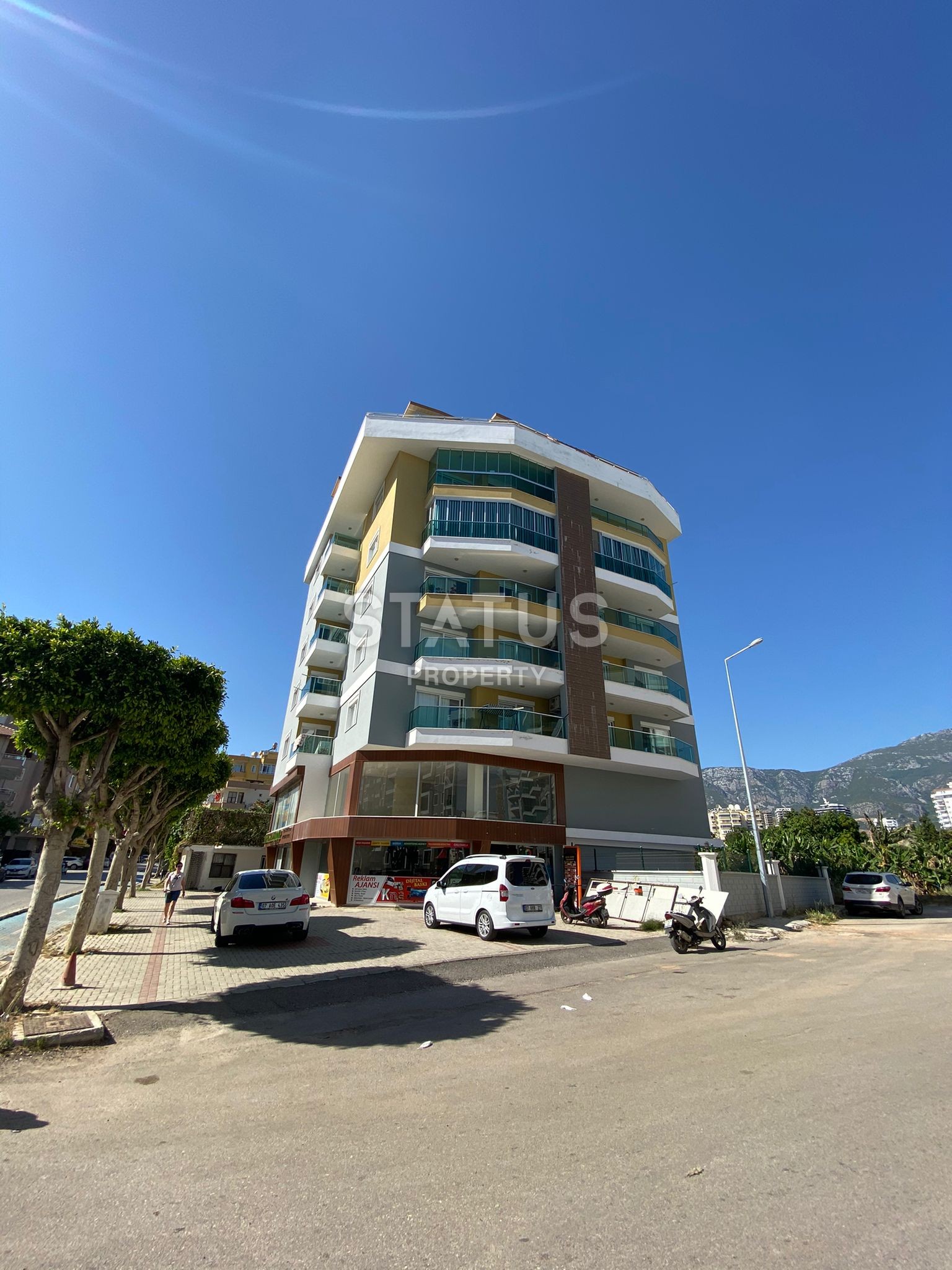 Просторная квартира планировки 1+1, 70 м2 с частичным видом на море в районе Махмутлар, Аланья фото 18