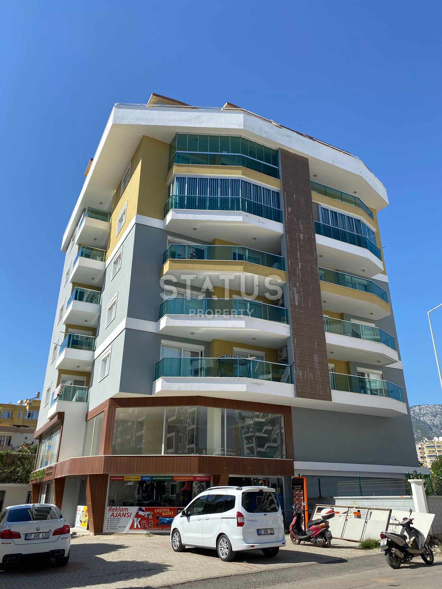 Просторная квартира планировки 1+1, 70 м2 с частичным видом на море в районе Махмутлар, Аланья фото 26