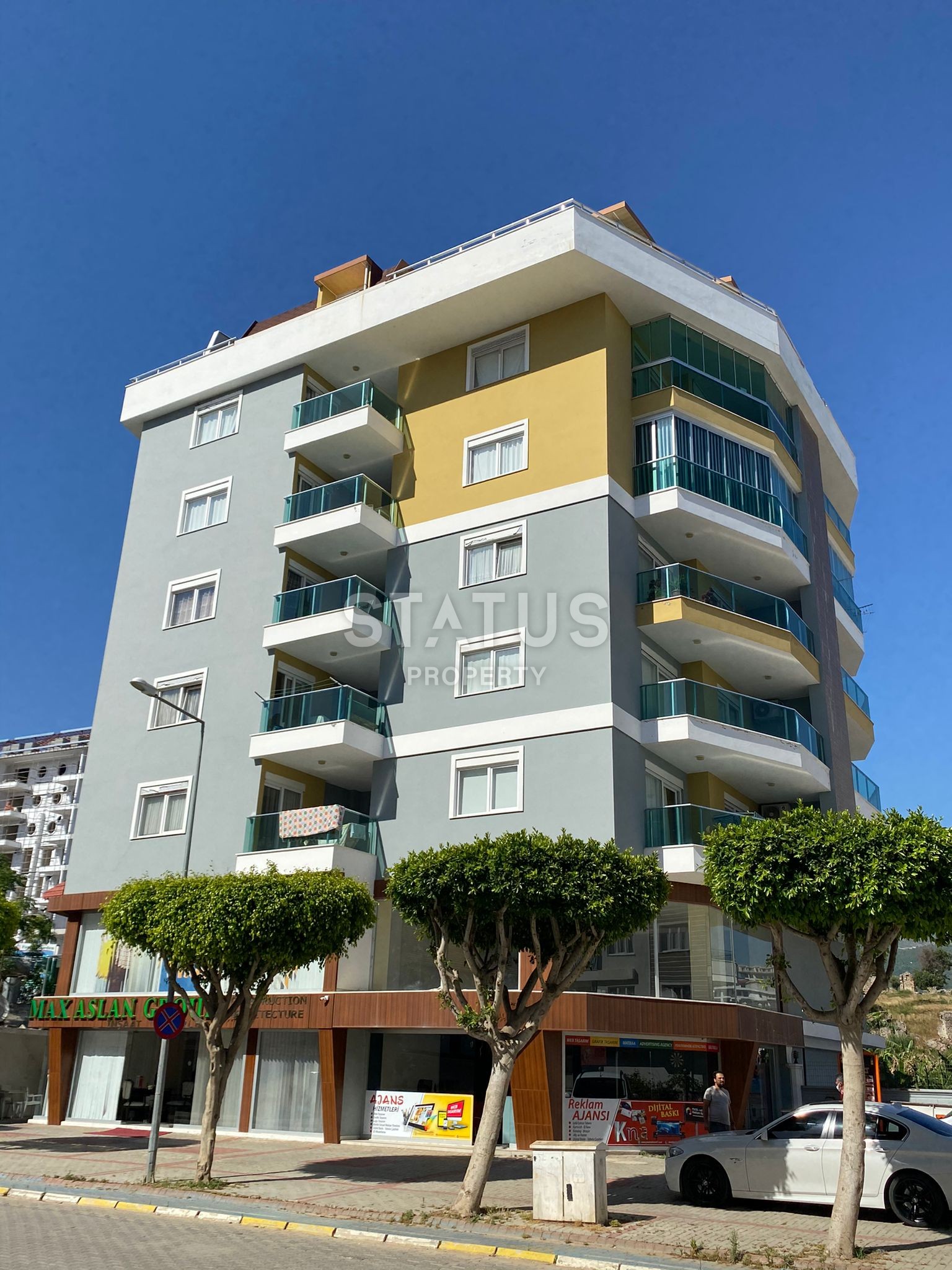 Просторная квартира планировки 1+1, 70 м2 с частичным видом на море в районе Махмутлар, Аланья фото 28